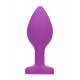 Plug Bijou Anal Heart Violet 6 x 2,8 cm