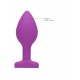 Plug Bijou Anal silicone Heart Violet 6 x 2.8 cm