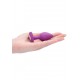 Plug Bijou Anal silicone Heart Violet 6 x 2.8 cm