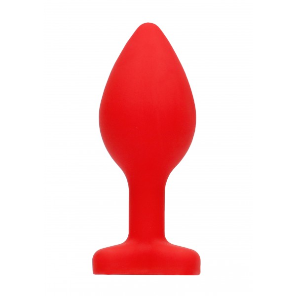 Plug Bijou Anal Silicone Heart Red 6 x 2.8 cm