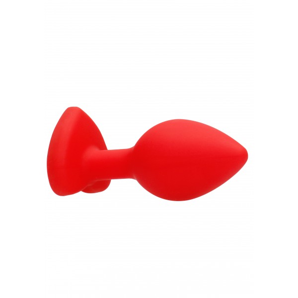 Plug Bijou Anal Silicone Cuore Rosso 6 x 2,8 cm