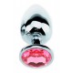 Pink Strass Jewel Plug - PEQUENO 6,5 x 2,7cm