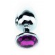 Plug gioiello in strass viola - SMALL 6,5 x 2,7 cm