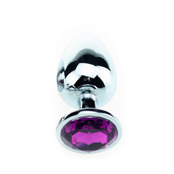 Purple Strass Jewelry Plug - MEDIUM 7 x 3.4cm