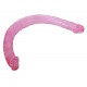 Dubbele Dildo Jelly 45 x 3,5 cm Paars