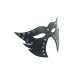 Cat open Mouth Mask Black