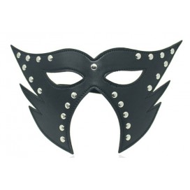 Cat open Mouth Maske Schwarz