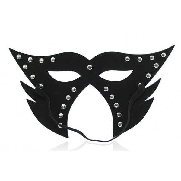 Cat open Mouth Mask Black