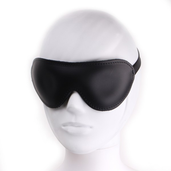 Maschera deluxe in pelle nera