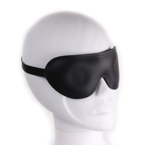 Deluxe black leather mask