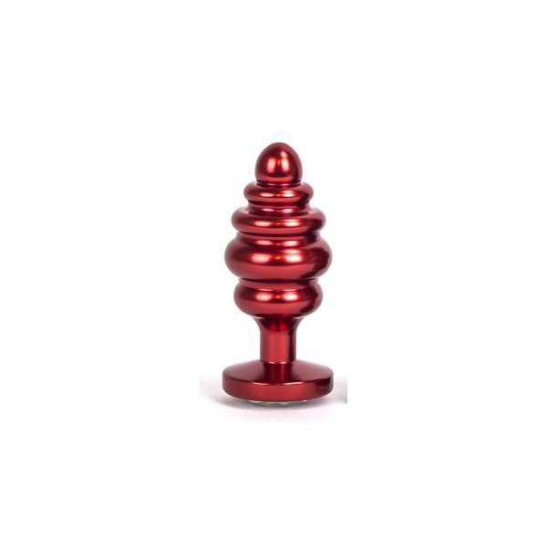 Gioiello anale in lega 6,5 x 3 cm rosso