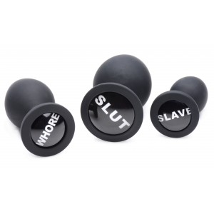 Master Series Dirty Words 3er-Set Plugs