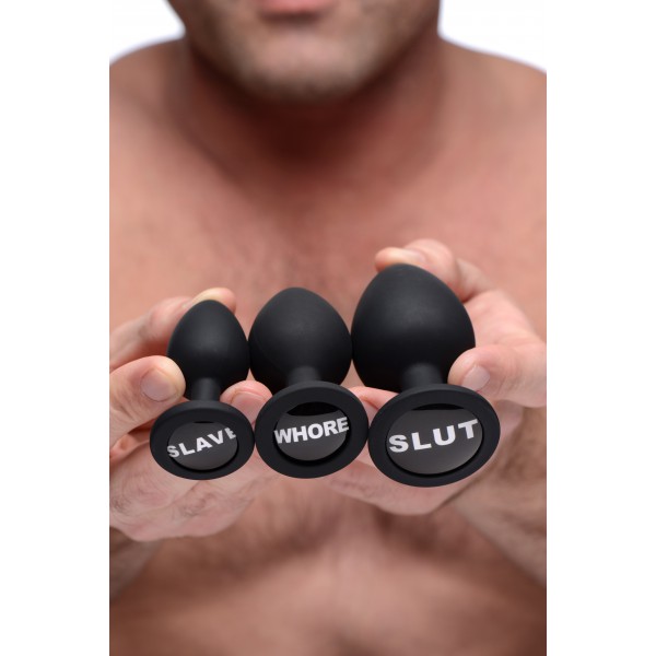 Dirty Words 3er-Set Plugs