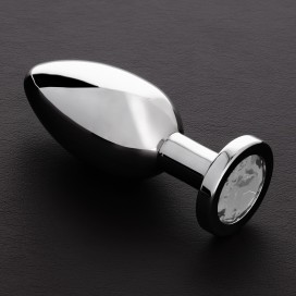 Triune Anal-Juwelen-Plug Butty L 9 x 3.8cm Transparent
