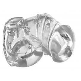 Master Series Detained soft chastity cage 7cm Transparent