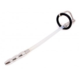 Kiotos Catheter Ribbed Pierced Urethra Rod 21cm - Diameter 9mm