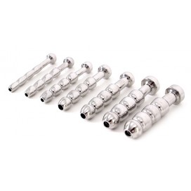 Kit of 7 Holow drilled urethra plugs 4.2cm | 5 to 11mm