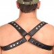 BUTTERFLY" LEATHER HARNESS BLACK/BLACK