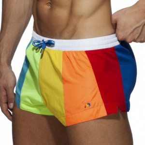 Addicted Rainbow Swim Shorts