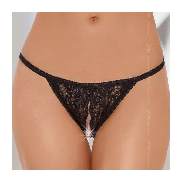 Tanga abierto Zinaida - Negro