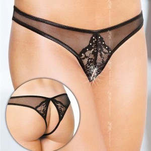 Softline Tanga abierto Vladlena - Negro