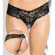 Elizaveta Open Thong - Preto