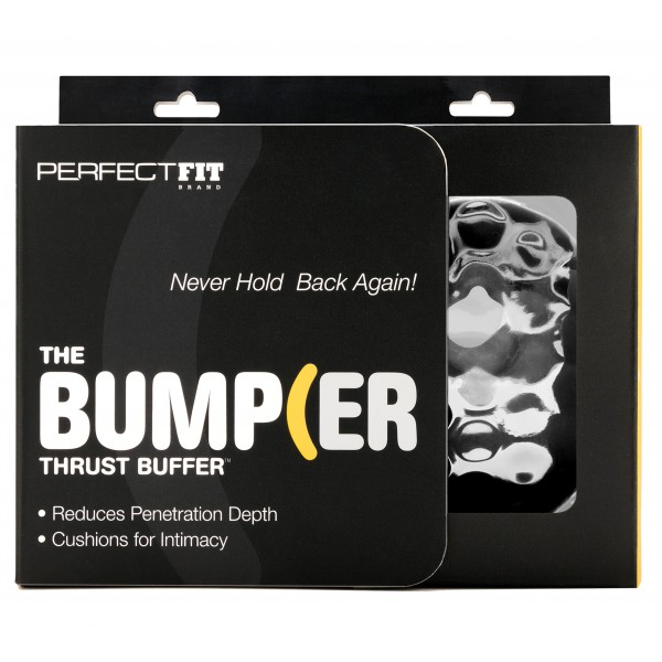 The Bumper Silicone Penis Ring Set Black