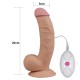 Ultra Soft vibrating dildo 16 x 4.5 cm