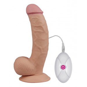 Ultra Soft Dude Dildo vibrante ultra morbido 16 x 4,5 cm