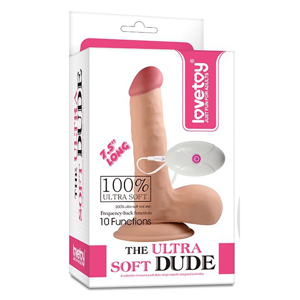 Dildo vibrante Ultra Soft 14 x 4 cm