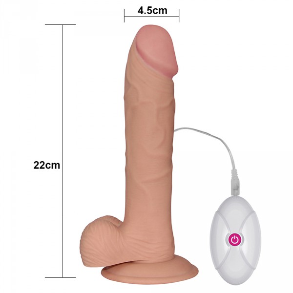 Consolador vibrador Ultra Soft 18 x 4,2 cm