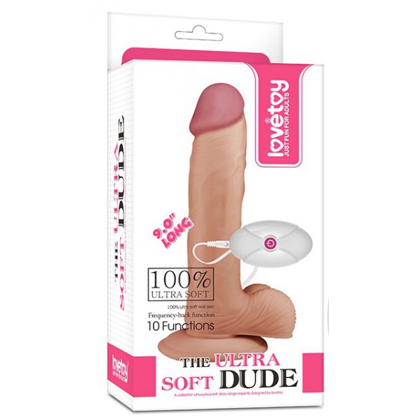 Ultra Soft Vibrierender Dildo 18 x 4,2 cm