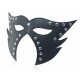 Cat open Mouth Mask Black