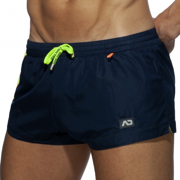 Racing Side Navy Swim Shorts