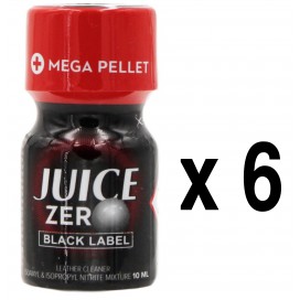  JUICE ZERO Etiqueta Negra 10mL x6