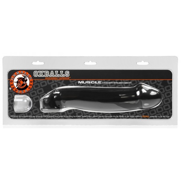 Faja para el pene Muscle Oxballs 24 x 5 cm Negra