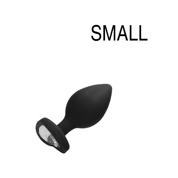 Plug Bijou Anaal Hart Zwart 6 x 2,8 cm