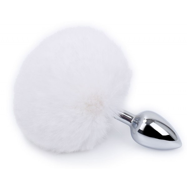 Bunny Tail Plug 6 x 2.7 cm White