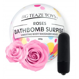 Big Teaze Toys Bombe moussante de bain avec Vibro Senteur Rose