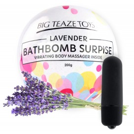 Big Teaze Toys Bombe de bain moussante avec Vibro Parfum Lavande
