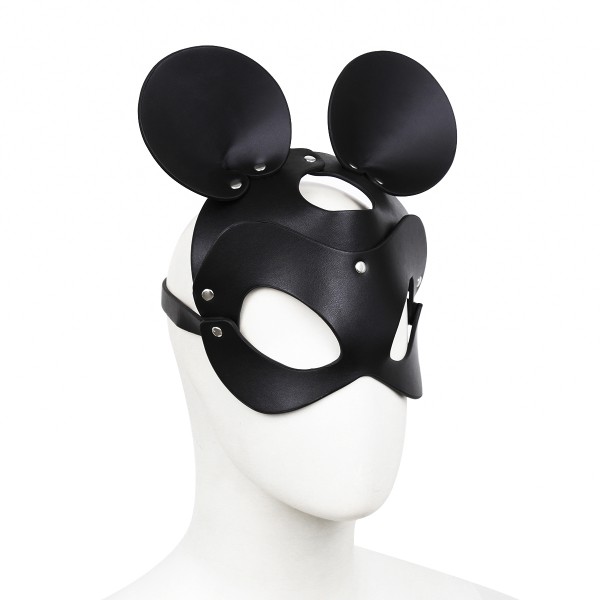 Máscara con cara de ratón negro