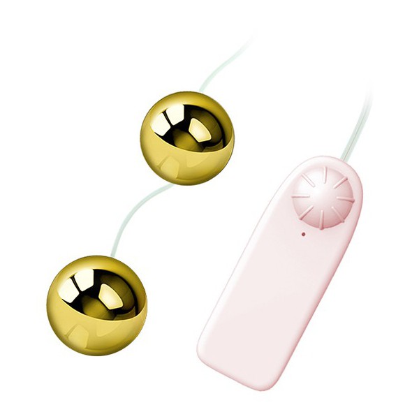Bolas anales vibradoras de oro de 3,5 cm