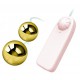 Gold Vibrating Anal Balls 3.5 cm