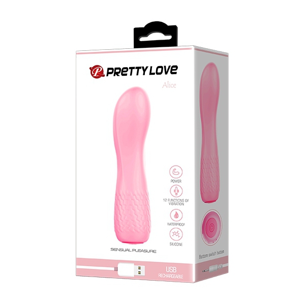 Curva Vibro Alice 12 x 3 cm Rosa