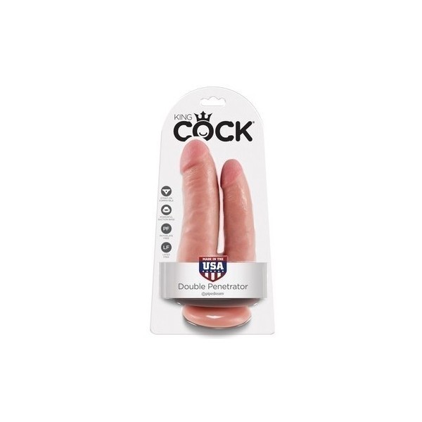 King Cock Dubbele dildo Penetrator 14 x 4cm