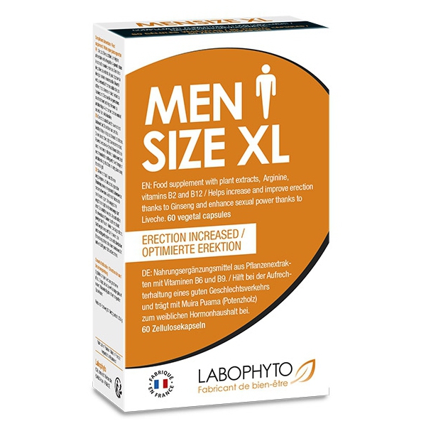 Erektionsstimulans Männer Größe XL 60 Kapseln