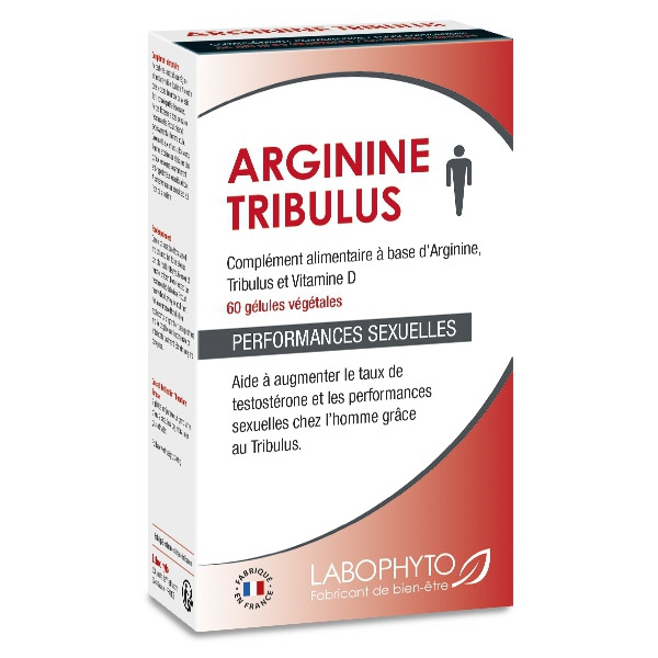 Estimulante sexual Arginina Tribulus- Caja de 60 cápsulas