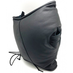 The Red Padded leather sensory hood