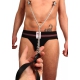 Breast clamps + leash ( metal + leather )