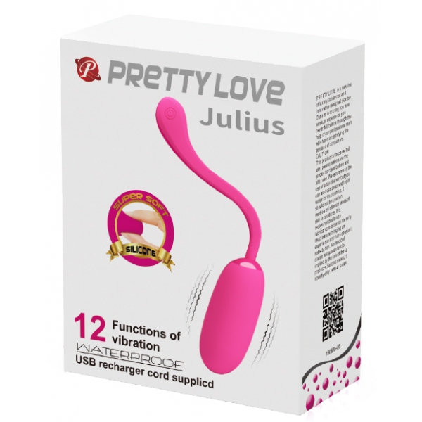 Vibrerend ei JULIUS Pretty Love 7,8 x 33 cm Roze